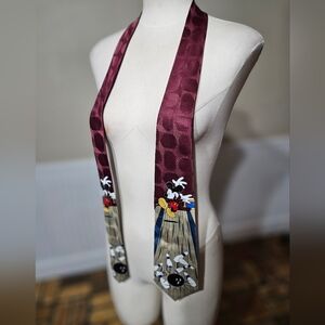 VTG 1990s Mickey Mouse Disney Bowling Tie